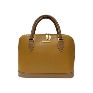 BURBERRY Leather Bag Camel Tan Elegant